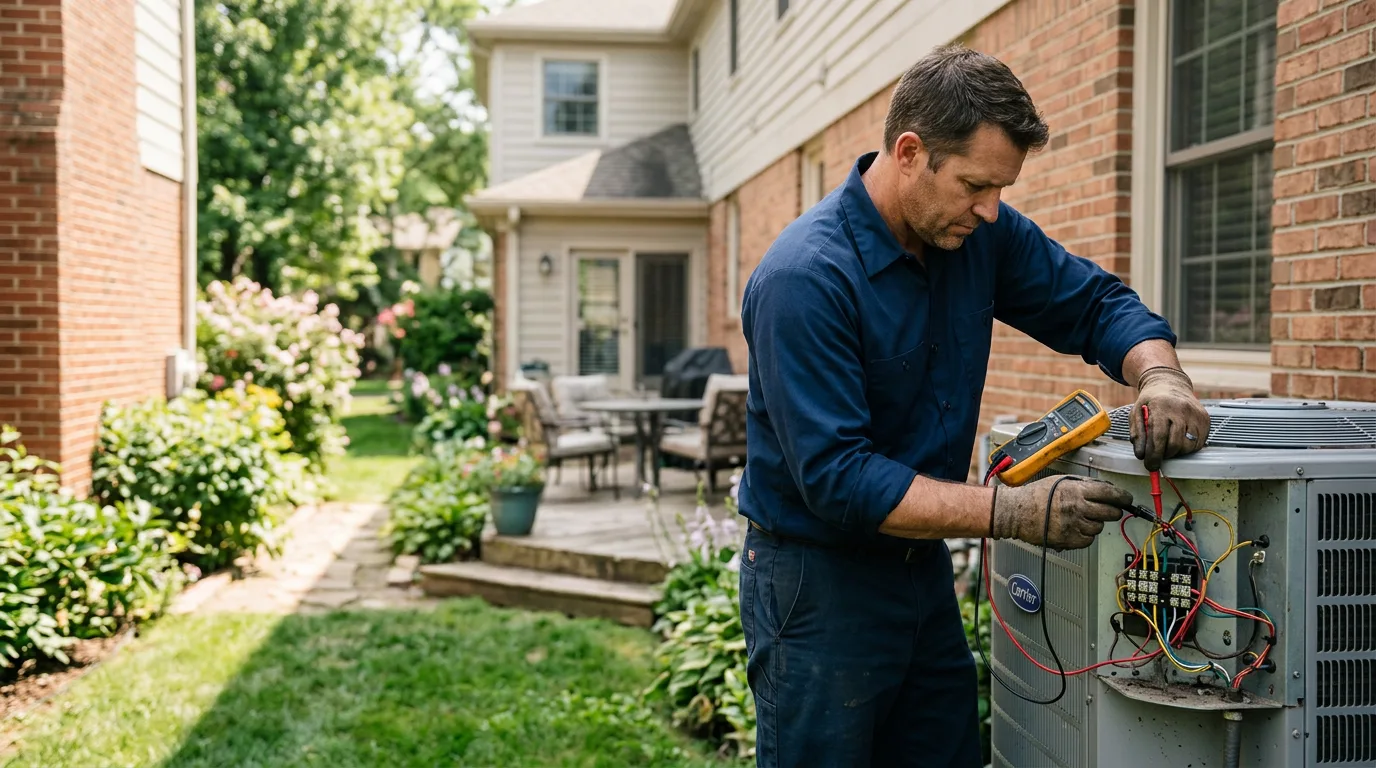 HVAC technician working near Ellston, IA